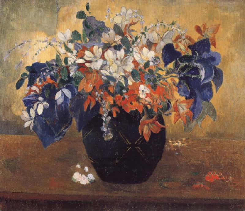 Paul Gauguin A Vase of Flowers oil painting image